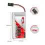 GAONENG 3.7V 4000mAh 5C 1S LiPo Battery JR Plug for Sanwa M17 Transmitter Receiver