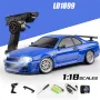 LDRC 1899/A99 RTR 1/18 2.4G RWD RC Araba Drift GTR R34 Opsiyonel Jiroskop LED Işık Yolda Tam Orantılı Alaşımlı Gövde Kabuk Yarış Araçları Modelleri Oyuncaklar
