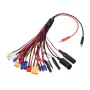 20 in 1 Multifunction Charger Cable 4mm Banana Pklug to XT60 XT90 EC3 EC5 Tamiya for B6 B6AC PL6 PL8 Charger