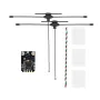 RadioMaster XR3 Nano ExpressLRS ELRS 2,4 GHz/900 MHz/banda dupla multifrequência receptor de diversidade de antena T dupla para rádio de bolso Radiomaster TX16S Boxer GX12