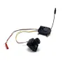 Trasmettitore di potenza 5.8G 48CH 2W 2-4S VTX 2.5mm Telecamera Microfono integrato Antenna MMCX con ventola di raffreddamento Sistema FPV di trasmissione delle immagini per drone da corsa RC FPV