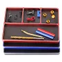 1/8 1/10 Model RC Car Metal CNC Four-Grid Simple Screw Tray Storage Box Metal Nut Screw Tray
