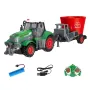 Landi QH205 1/24 27MHZ 4CH RC Auto Farmer Series Hout Gesimuleerd Transport Model Licht Geluid Afstandsbediening Speelgoed Jongens Kiepwagen Techniek Voertuigset Kinderen Cadeaus