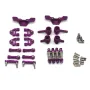 Upgraded Metal Parts Set Steering Cup Rear Wheel Seat Suspension Arm Upper Linkage Rod Shock Absorber for Wltoys 284131 284010 284161 K989 K969 1/28 RC Cars Vehicles Models Accessories
