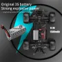 KFPLAN KF10 RTR 1/10 2.4G 4WD 50km/h Brushless RC Car Off-Road Truck LED Light 3s High Speed Full Proportional Metal Diffs Drive Shaft Vehicles Models Toys