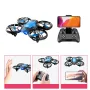 4DRC V8 Mini WiFi FPV com câmera HD Controle de gestos Acrobacias Quedas Luzes LED coloridas Grade Proteção total Presente para criança Brinquedos RC Drone Quadricóptero RTF