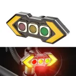 BIKIGHT Wireless Remote Control Left Right Turn Signals Bicycle Taillight Intelligent Brake Sensing Safety Warning Cycling Light Type-C Charging Bike Rear Lights for MTB Night Riding