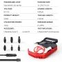 WaveRite 20PSI Air Pump for Paddle Board, High Pressure Electric Air Pump for Paddle Board Inflator and Deflator with 12 V DC Car Connector