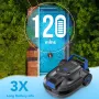 [US Direct] Vimily S1 Cordless Pool Robot Vacuum, Robotic Pool Rechargeable Cleaner for Above Ground & In-Ground Swimming Flat Pools, Lasts 120 Mins, Automatic Self-Parking & Obstacle Avoidance