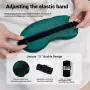 KALOAD Double Sided Simulated Silk Sleeping Eye Mask Adjustable Elastic Band Blackout Travel Sleep Eyeshade Nap Cover