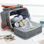 IPRee Portable Double Layer Lunch Bags Food Box Camping Oxford Backpacks Icebox Large Capacity Picnic BBQ Outdoor Bag
