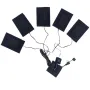 Almofada de aquecimento elétrica USB 5 em 1, leve, portátil, três velocidades, ajustável, almofada de aquecimento USB para roupas, coletes, cinturas, abdômen, calças