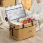 IPRee Outdoor Camping Large Capacity Picnic Aluminum Foil Insulated Box Handheld Cooler Fresh Box Crossbody Portable Picnic Lunch Bag