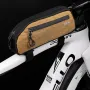 ESLNF Portable Bike Tube Bag Waterproof Big Capacity Top Zipper Hook Loop Strap Installation Nylon Bicycle Frame Bag for MTB Outdoor Riding