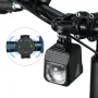 LAOTIE BU10 Wireless Remote Bike Headlight 1600Lm Super Bright Cut-off Line Design 4000mAh Battery Phone Emergency Power Bank IPX5 Waterproof Fast Charge Digital Display Smart Overhang Front Light for Universal Road Bikes MTB Bikes