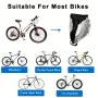 XANES 210D Oxford Cloth Waterproof Bicycle Cover Sun-proof Dust-proof Electric Vehicle Motorcycle Cover for Outdoor Storage
