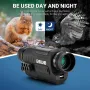 ESSLNB ES1108 Night Vision Monocular, 6x18 Night Vision Infrared Monocular with 32G TF Card Portable Digital Night Vision Scopes for Day & Night Camping, Surveillance, 1080P Full HD Photo & Video