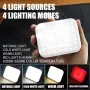 IPRee Solar Camping Led Lamp Portable Hanging Tent Light 4000MAH Rechargeable Spotlight Bank Work Lantern Outdoor Camping BBQ Party