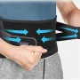 KALOAD Breathable Back Support Belt for Lower Back Pain Relief with 6 Stays for Men and Women Work Lumbar Support