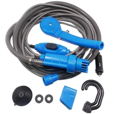 Portable Camping Shower Hiking Travel DC12V Car Charger Outdoor Bath Shower of Plant Watering Car Cleaning Pet Bath Pump