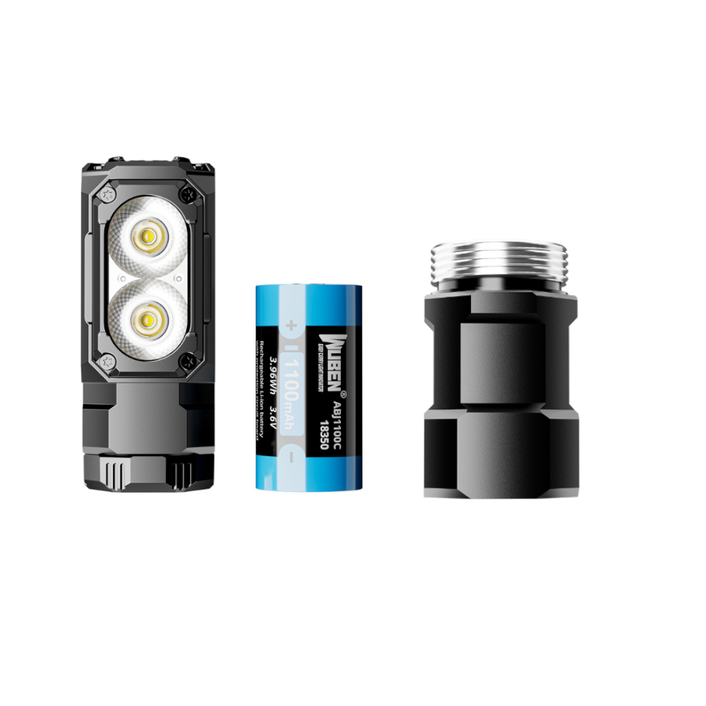 Flashlight + 18650 Extension Tube