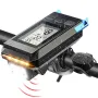 3 in 1 Smart Bike Headlight 800Lm Brightness 2000mAh Battery IP65 Waterproof with Speedometer Horn LED Bike Lamp Cycling Flashlight