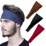 1Pcs Sports Headband Running Fitness Soft Elastic Sweatband Quick-Dry Hairbands for Outdoor Cycling Jog Tennis Yoga Gym