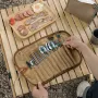Outdoor Set Waterproof Storage Bag Stainless Steel Spoon Chopsticks Fork Camping Travel Picnic Canvas Bag