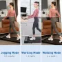 [USA Direct] Bominfit ZX1 Under Desk Treadmill 550W Power 6km/h Max Speed 110kg Weight Capacity Thin Silent Walking Treadmill with LED Smart Display for Home Gym Workouts
