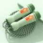 KALOAD 2.8m Adjustable Thick Cotton Jump Rope Comfortable ABS Handle Rope Sports Equipment for Elementary School Kindergarten Students Gift