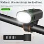 1800Lm Super Brightness Bike Headlight 5000mAh High Capacity Power Bank Dual Distance Beam Design IP66 Waterproof Type-C Fast Charge Easy to Install Bicycle Front Light Flashlight for Electric Bike Electric Scooter