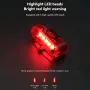 BENGGUO High Brightness Mini Bicycle Taillight 150mAH USB Charging Waterproof 3 Modes Bike Rear Light for Night Riding Safety Warning