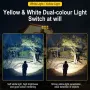 SEEKNITE Smart Sensor Zoomable LED Headlamp, White/Yellow Spotlight/Floodlight Adjusted USB Rechargeable Headlight Camping Fishing Working Head Light