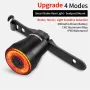 ROCKBROS Q5 Smart Auto Brake Sensing Bicycle Taillight Vibration Sensor Wake-up IPX6 Waterproof USB Charging Bike Rear Light for Night Riding