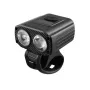 BIKIGHT Mini Bike Headlight 550lm Brightness Dual Distance Beam 5 Modes Lighting Type-C Rechargeable Battery Display Bike Handlebar Headlight for Night Cycling