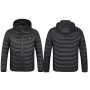 TENGOO HZ-23 23 Zones Heating Jacket Zipper Adjustable Size USB Charging Smart Thermal Warm Jacket Men's Heated Hooded Coat Outdoor Sportswear