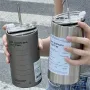 600 мл чашка для кофе из нержавеющей стали термос с двойными стенками термос с изоляцией портативный лед американская кофейная кружка бутылка для воды