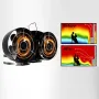 10 Blades Heat Powered Stove Fan With Cover Wall-mounted Fireplace Heat Powered Eco-Friendly Fan Portable Heater Efficient Heat
