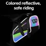 WEST BIKING 1.8L Colorful Reflective Bicycle Saddle Bag Waterproof Portable Cycling Tool Storage Bag for MTB Bike Road Bike Scooter