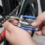 Kit de ferramentas de reparo de bicicleta multifuncional portátil 11 em 1 para ciclismo ao ar livre