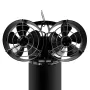 10 Blades Heat Powered Stove Fan With Cover Wall-mounted Fireplace Heat Powered Eco-Friendly Fan Portable Heater Efficient Heat