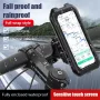 XANES 7-inch Bicycle Phone Holder Support TPU Touch Screen Waterproof Universal Bike GPS 360° Swivel Adjustable Motorcycle Cellphone Holder