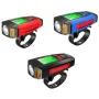 BIKIGHT 3-in-1 350LM COB Bike Light + USB Horn Lamp + Speed Meter LCD Screen 5-Modes Waterproof Bicycle Headlight With Horn