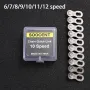XANES 5Pair Bicycle Chain Link Connector Chain Magic Buttons 6-12 Speed Bicycle Cycling Quick Master Links for Mountain Bike