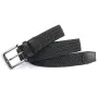 ENNIU Men Casual Knitted Belt Woven Canvas Elastic Breathable Design Belts