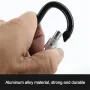 XANES Punch-free Hanging Hook with 40kg Load Aluminum Carabiner for Bicycle Electric Vehicle Motorcycle Takeaway Helmet Luggage Storage