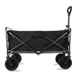 IPRee Shopping Beach Garden Pull Trolley Heavy Duty Large Capacity Folding Wagon Collapsible Folding Outdoor Portable Utility Cart