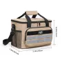 IPRee Large-Capacity Outdoor Picnic Bag Handheld&Crossbody Multi-Layers Travel Thermal Bag Two-way Zipper Portable Outdoor Insulation Bag