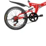 [USA Direct] IDEAPLAY P11 6-Speed 20 Inch Wheels Mountain Bike Steel Frame V-Brakes Payload 75KG Adult Folding Bicycle