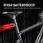 Smart Radar Bicycle Taillight 7 Light Modes 1500mAh Battery Capacity Waterproof 30m Object Approaching Alerts Safe Riding Back Light for Cycling